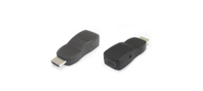 PREMIUMCORD Převodník HDMI na VGA miniaturní provedení se zvukem a napájecím konektorem - černý PREMIUMCORD Převodník HDMI na VGA miniaturní provedení se zvukem a napájecím konektorem - černý