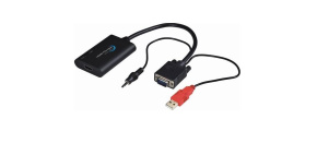 PREMIUMCORD HDMI elektronický konvertor na rozhraní VGA + audio PREMIUMCORD HDMI elektronický konvertor na rozhraní VGA + audio