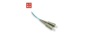 LYNX duplexní patch kabel MM, OM3, SC/SC, 50/125µm, 0,5m