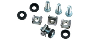 Montážní sada M6 do rozvaděčů (4x šroubek + 4x matka + 4x podložka), délka šroubu 20mm