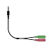 GENIUS ACC-100 audio adaptér 2x female 3,5mm jack na 1x male 3,5" jack
