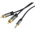 PREMIUMCORD kabel, Jack 3.5mm-2xCINCH M/M 3m