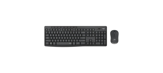 Logitech Silent Wireless Combo MK295, bezdrátová klávesnice + myš, 2.4 GHz, CZ/SK, Graphite