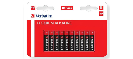 VERBATIM Alkalická Baterie AA 10 Pack / LR6