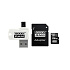 GOODRAM microSDXC karta 128GB M1A4 All-in-one (R:100/W:10 MB/s), UHS-I Class 10, U1 + Adapter + OTG card reader/čtečka