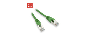 LYNX FTP patch kabel Cat5e PVC, CCA, 15m, zelený
