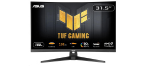 ASUS LCD TUF Gaming VG32WQ3B, 31.5" 2560x1440, 180Hz, 1ms, 350nits, Curved, FF, Repro, DP, HDMI, Audio, Vesa, Black