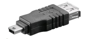 PREMIUMCORD Redukce USB 2.0 A - Mini B 5pin (F/M)