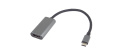 PremiumCord Převodník USB-C na HDMI, rozlišení 4K a FULL HD 1080p, kovové pouzdro
