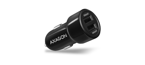 AXAGON PWC-5V5, SMART nabíječka do auta, 2x port 5V-2.4A + 2.4A, 24W