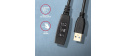 AXAGON ADR-305, USB 3.2 Gen 1 A-M -> A-F aktivní prodlužovací / repeater kabel, 5m