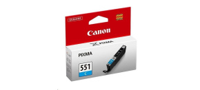 Canon CARTRIDGE CLI-551C azurová pro Pixma iP, Pixma iX, Pixma MG a Pixma MX 6850, 725x, 925, 8750 (332 str.)