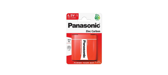 PANASONIC Zinkouhlíkové baterie Red Zinc 3R12RZ/1BP Plochá 4,5V (Blistr 1ks)