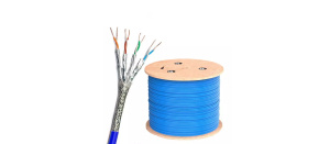 DIGITUS CAT 6A U-FTP Kabel 4x2,drát AWG23, LSOH, modrý, 305m