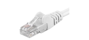 PremiumCord Patch kabel UTP RJ45-RJ45 CAT6 7m bílá