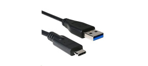C-TECH kabel USB 3.0 AM na USB-C kabel (AM/CM), 1m, černý