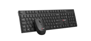BAZAR - C-TECH klávesnice s myší WLKMC-03, Bezdrátový set 2.4GHz, CZ, Černá, rozbaleno BAZAR - C-TECH klávesnice s myší WLKMC-03, Bezdrátový set 2.4GHz, CZ, Černá, rozbaleno