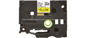 BROTHER TZEFX651 - kazeta TZ šířky 24mm, flexibilní lamino páskou TZE-FX651, žlutá/černé písmo