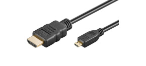 PremiumCord 4K kabel HDMI A - HDMI micro D, 2m