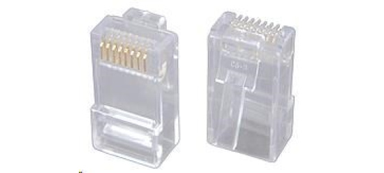 Solarix Konektor RJ45 CAT5E UTP 8p8c nestíněný neskládaný na licnu / 100 ks KRJ45/5