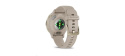 Garmin Venu® 3S, Nerezová luneta Soft Gold, pouzdro French Gray, silikonový řemínek