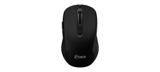 C-TECH myš Dual mode WLM-12BK, bezdrátová, 1600DPI, 6 tlačítek, černá, USB nano receiver