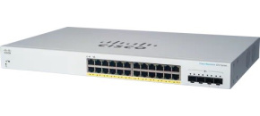 Cisco switch CBS220-24FP-4X (24xGbE,4xSFP+,24xPoE+,382W)