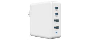 Viking nabíječka USB GaN 100W, podpora PD3.0 a QC4+, bílá Viking nabíječka USB GaN 100W, podpora PD3.0 a QC4+, bílá