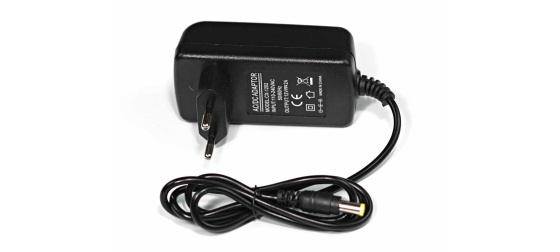 Napájecí adaptér 230V AC, 12V-24W (2A), jack 5,5mm x 2,1mm