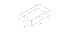 TRITON 19" nástěnný rám 6U, hloubka 300mm