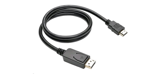 C-TECH kabel DisplayPort/HDMI, 1m, černý