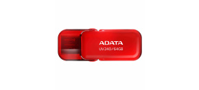 ADATA Flash Disk 64GB UV240, USB 2.0, červená