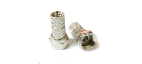 Konektor F pro koaxiální kabel o průměru 6,5mm, balení 100ks