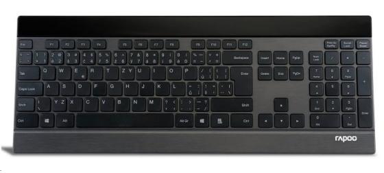 RAPOO Klávesnice E9270p USB, multimediální, bezdrátová, černá, CZ
