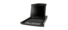 APC 17" Rack LCD Console with Integrated 8 Port Analog KVM Switch