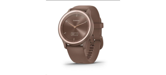 Garmin vívomove Sport pouzdro Ivory, silikonový řemínek Peach Gold