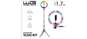 WG - Vlog Kit základní sada pro natáčení video blogů, s RGB LED světlem a tripodem 1,7 metru WG - Vlog Kit základní sada pro natáčení video blogů, s RGB LED světlem a tripodem 1,7 metru
