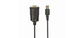 GEMBIRD Kabel adapter USB-serial 1,5m 9 pin (com), černý