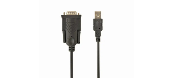 GEMBIRD Kabel adapter USB-serial 1,5m 9 pin (com), černý