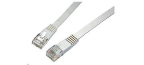 Solarix Patch kabel plochý CAT6 UTP LSOH 0,5m šedý non-snag-proof C6-111GY-0,5MB