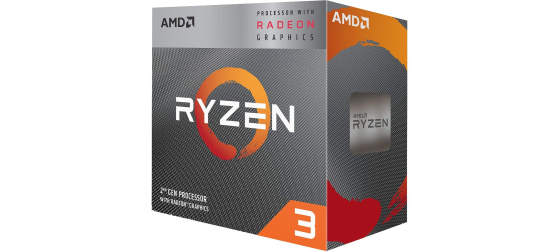 CPU AMD RYZEN 3 3200G, 4-core, 3.6 GHz (4 GHz Turbo), 6MB cache (2+4), 65W, socket AM4, Wraith Stealh, Radeon RX VEGA 8