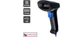 Virtuos CCD 2D čtečka Virtuos HT-851A, USB, bez stojánku, černá