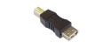 PremiumCord USB redukce A-B, Female/Male
