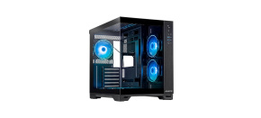 BAZAR - CHIEFTEC skříň VISIO, ATX, 1x USB-C 3.2, 2x USB 3.0, 6x 120mm ARGB Fan, černá, poškozený obal