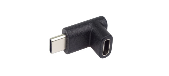 PremiumCord Adaptér USB-C/male – C/female zahnutý 90°
