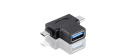 Adaptér USB3.0 female na dva konektory USB 3.1 C/male + micro USB B/male