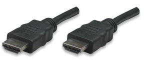 MANHATTAN kabel High Speed HDMI 3D, Male to Male, stíněný, černý, 7,5m MANHATTAN kabel High Speed HDMI 3D, Male to Male, stíněný, černý, 7,5m