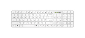 Genius Klávesnice Slimstar 126, Drátová USB, CZ+SK layout, Copilot klávesa, Bílá