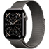 Apple Watch Series 11 GPS + Cellular 46mm Slate Titanium Case with Slate Milanese Loop - M/L