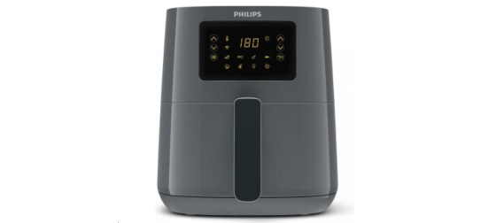 Philips 5000 series HD9255/60 fryer Single 4.1 L Stand-alone 1400 W Hot air fryer Black, Grey